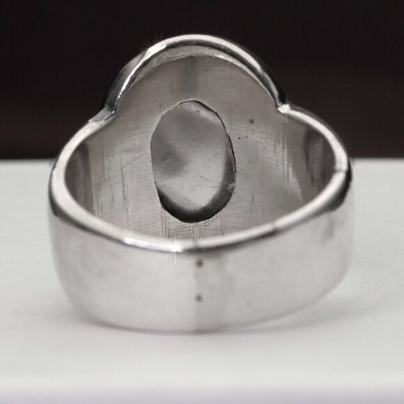 Vintage Natural Red Stone (Garnet?) Sterling Silver Ring, Size 6.25 Stamped 925 - Picture 10 of 11